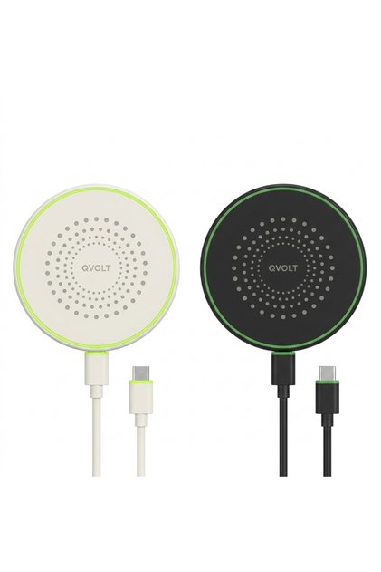 Incarcator wireless Qvolt, 15,4966- 1 bucata, culoare aleatorie Alb/Negru