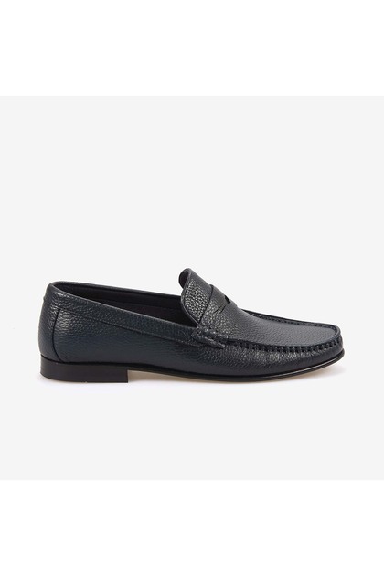 Men's Leather Sole Genuine Leather Deer Laceless Classic Casual Shoes A12502