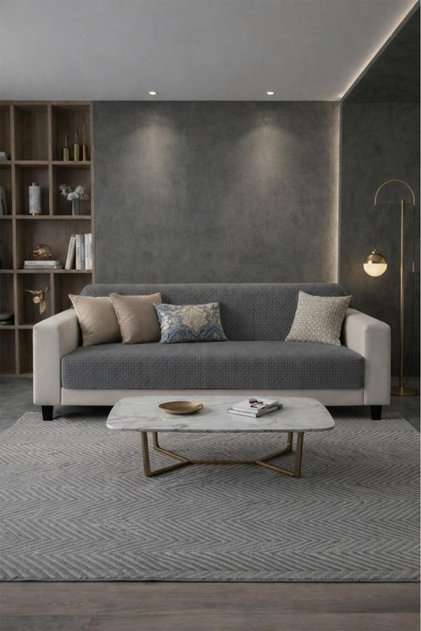 Pitikare Fleece Sofa Cover 170X210 cm Dark Gray