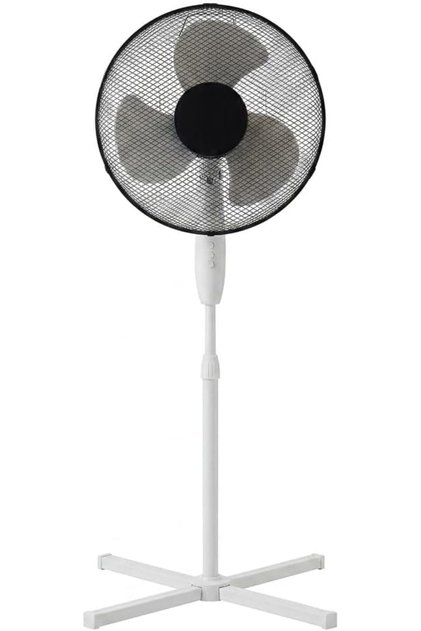 White BASIC 3 speed control stand fan, White
