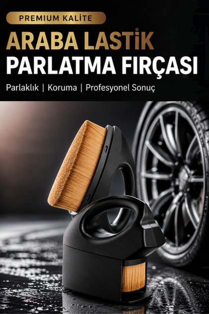 Premium Kalite Oto Araç Lastik Parlatıcı Fırça Lastik Parlatma Aplikatörü Koruma Kutulu