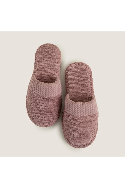 Eva Cotton 100% Cotton Unisex Slippers Ashy Rose