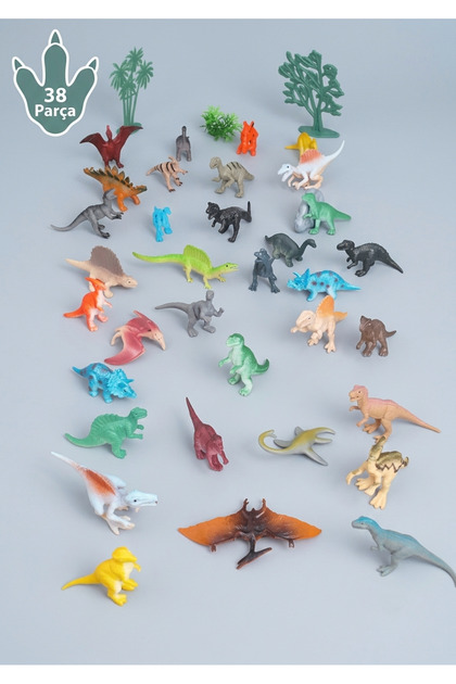 38 Parça Oyuncak Hayvanlar Oyuncak Dinozorlar Dinazor Figürleri içleri dolu kırılmaz