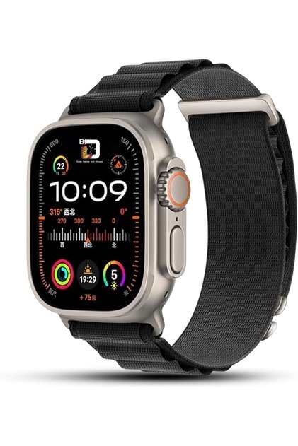 Rugged Nylon Strap Compatible with Apple Watch Ultra 3 | 2 | 1, Series 11 |10 | 9 | 8 Ultra | 8 | 7, Nylon Band with Metal Buckle for Men & Women