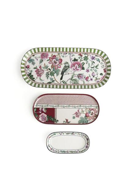 Madelıne Bone 3Lu Oval Sunumluk Setı