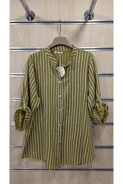 Italian Striped Shirt 100% Cotton