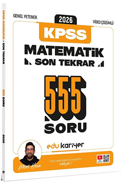 Edu Kariyer Mert Hoca 2026 KPSS Genel Yetenek Matematik Son Tekrar ...