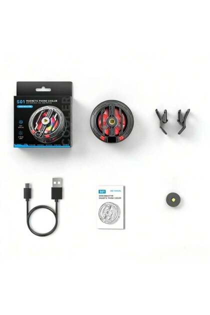 S01 S01 Magnetic Phone Cooler - Compact Semiconductor Cooling Fan for Gaming & Streaming