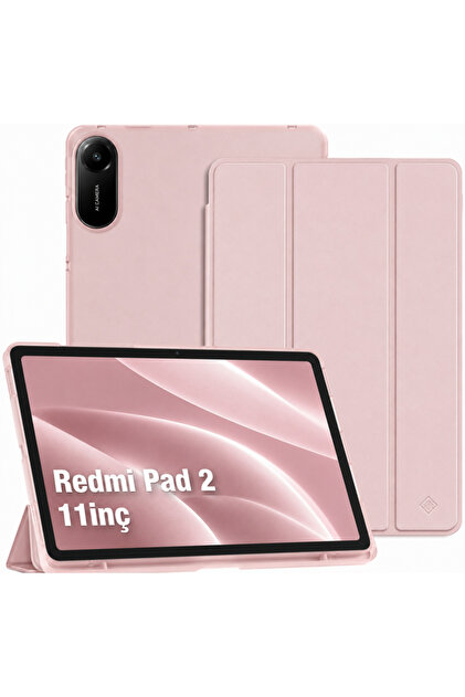 Nezih Case Xiaomi Redmi Pad 2 Uyumlu Tri-Folding Kalem Bölmeli