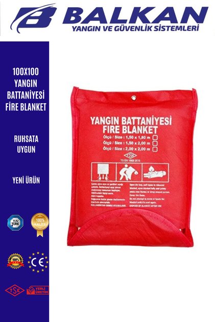 100X100 YANGIN BATTANİYESİ FİRE BLANKET