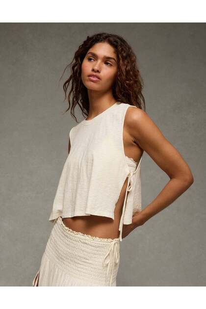 AE Sunchaser Side-Tie Muscle Tank Top
