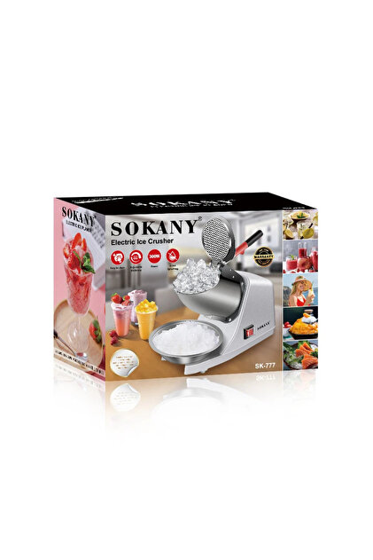 SOKANY 300W Electric Ice Crusher | 65kg/h Commercial Stainless