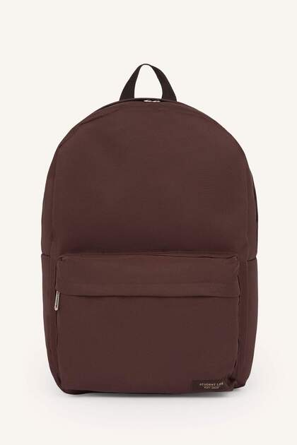School Waterproof Unisex Brown Backpack F1765Axns