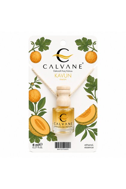 Calvane Premium Oto/Araç Ayna Kokusu 8 mL - Kavun