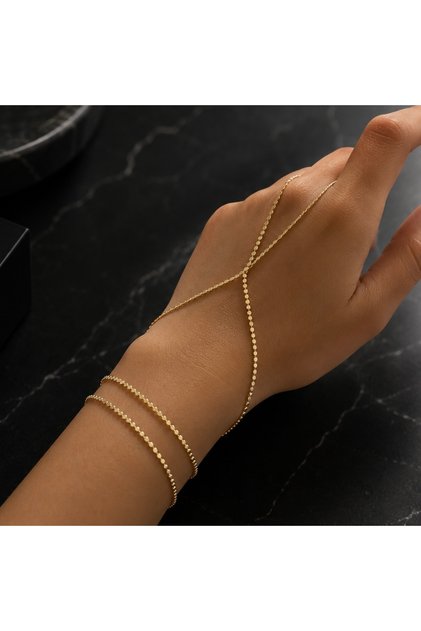 Gold Stainless Steel Chain Şahmeran