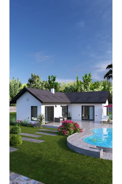 70 m² 2+1 Tek Kat Çelik Yapı