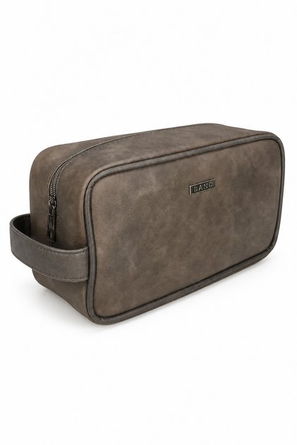 Daso Unisex Gray Handbag – Leather Design Stylish and Convenient Organizer | Summer Mt1694 Gray
