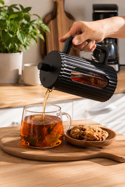 Smartpan Bv093 French Press Glass Herbal Tea Infuser with Stainless Steel Strainer Coffee Press - 600 ml