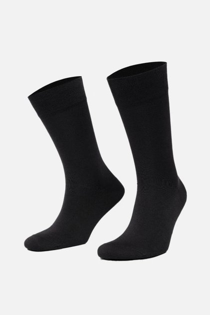 Men's Mercerized Single Summer Socks Dark Smoked