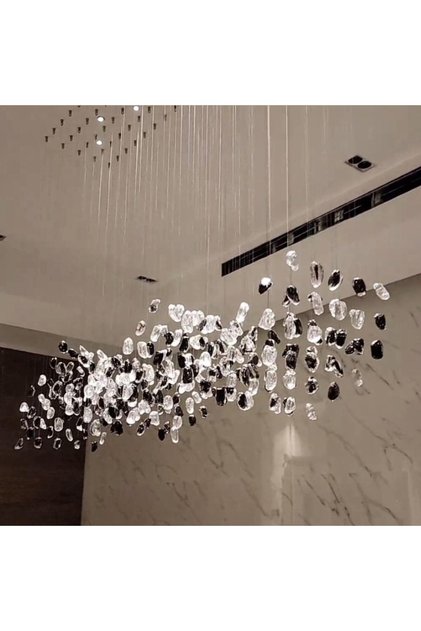Najaf Stone Chandelier 60X150Cm - 336 Stones