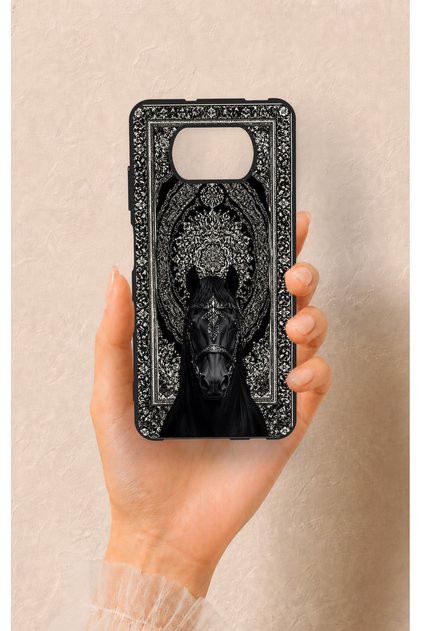 Poco X3 Compatible Ethnic Horse Figure Patterned Silicone Case