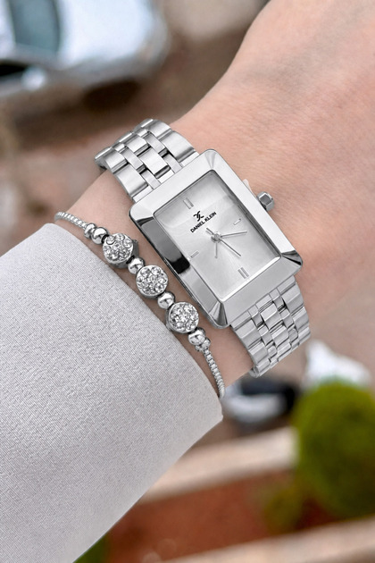 Gray Color Same as in the Image 22 mm Women's Wristwatch and Bracelet and Bangle