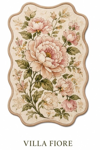 Eta Traditional Patterned Modern Woven Base Decorative Carpet Eta4026