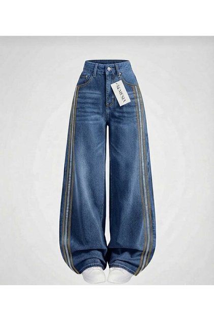 Salaş Cepli Bol Kesim Baggy Retro Jeans