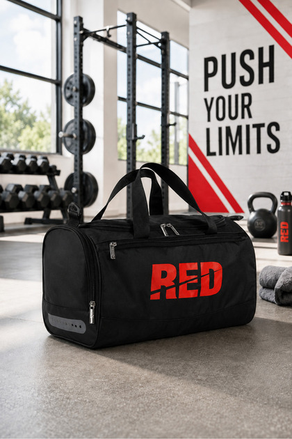 Unisex Thick Fabric Waterproof Sports and Travel Bag with Shoe Compartment Hand Luggage