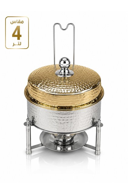 Luxury Stainless Steel Buffet Food Warmer Chafing Dish with Elegant Cover