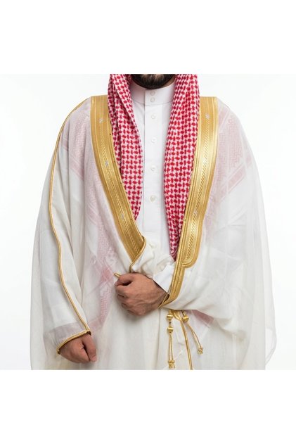بشت رجالي فاخر مصوف صيفي بخيوط الزري وماء الذهب للمناسبات – صناعة سورية | Medina Shop