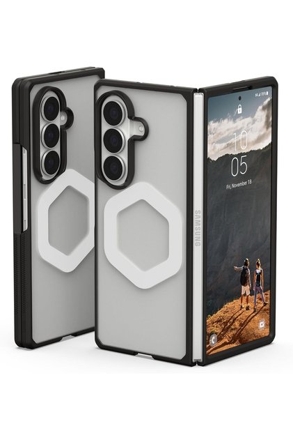 UAG Mouve Case for Samsung Galaxy Z Fold 8 Ultra, MagSafe Compatible, Qi Wireless Charging Support, Military-Grade Drop Protection, Open Hinge Design Cover - Ice