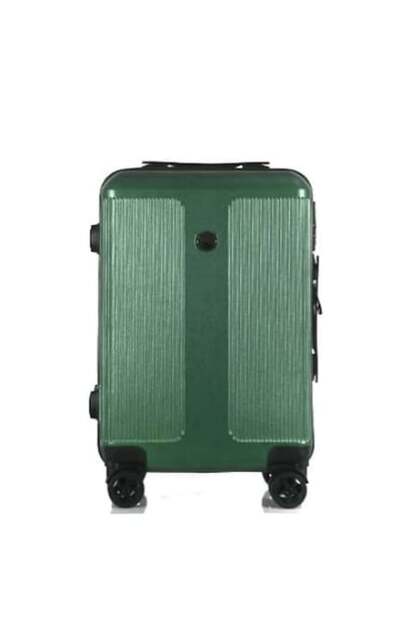 Troler de cabină pentru avion economic, verde, 45x30x20, din ABS rezistent, bagaj de mână