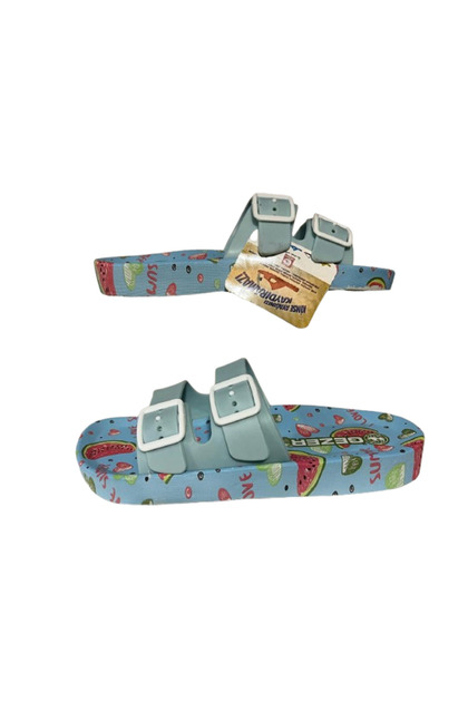 -- Women's Patterned Double Buckle Non-Slip Sole Pool Beach Sea Daily Walking Slippers