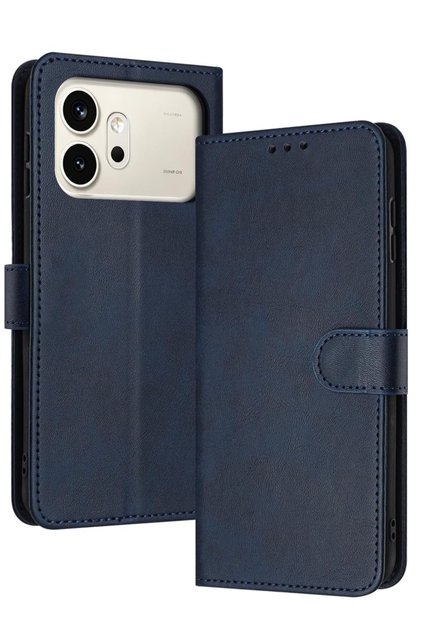 Honor 600 Compatible Case 360 Full Cover Leather Textured Cover Wallet Stand with Business Card Holder