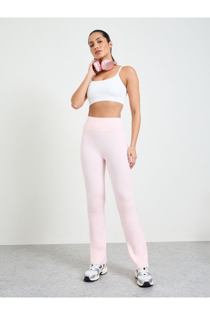 Pink Flared Yoga Pants