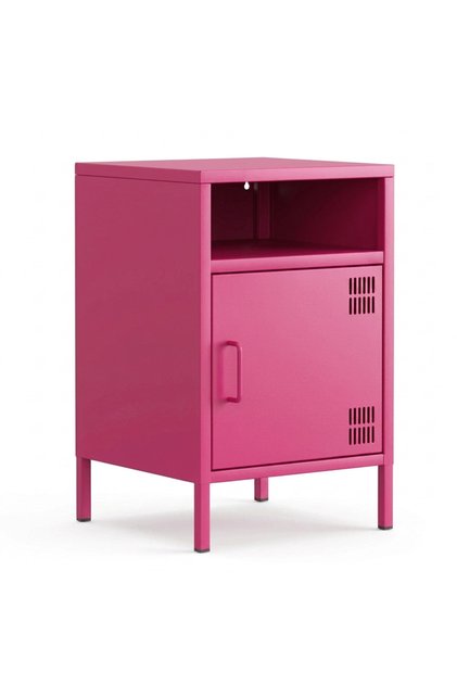 Pera Komodin Açık Raflı 41,5 x 40 x 64,50 cm - Ral 4003 Pembe