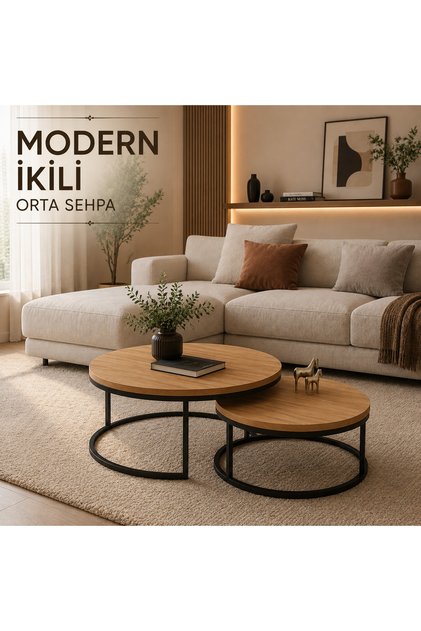 LÜKS İKİLİ ORTA SEHPA