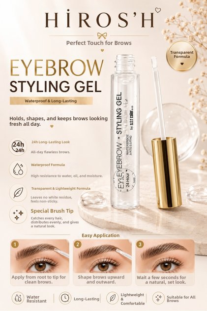 24 Hour Long-Lasting Effective Eyebrow Fixing Transparent Gel