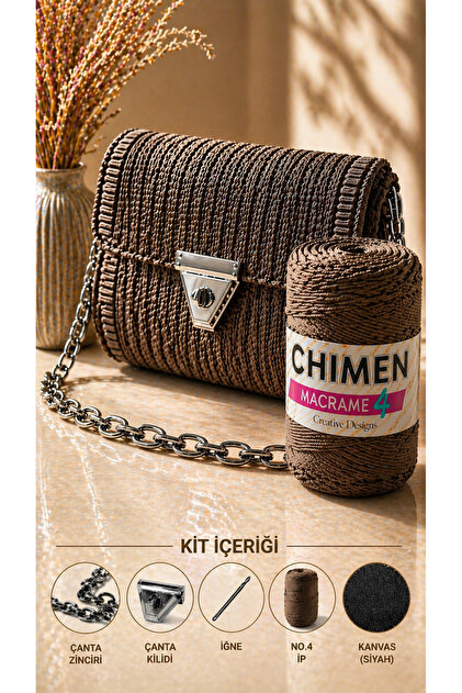 thekam Bodrum - Çanta Örgü Kiti (45X21CM Kanvas) Polyester No.4