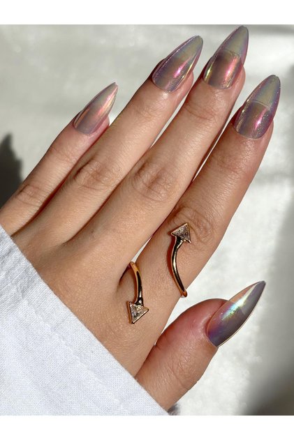 Women's Gold Color Arrow Ring