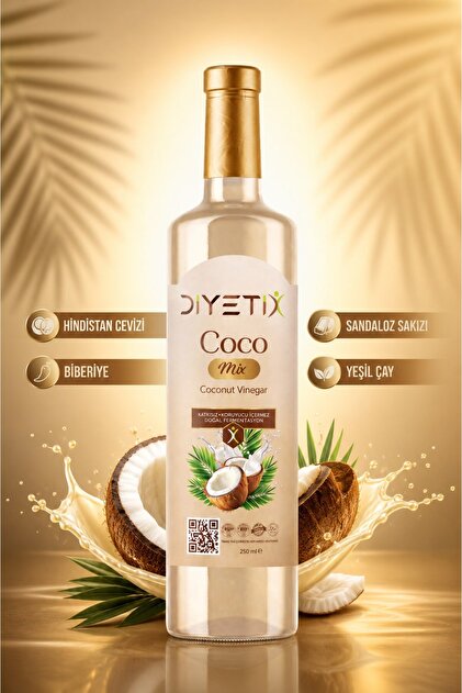 Diyetix Coco Mix - 250 ml | Hindistan Cevizi Sirkesi – Katkısız