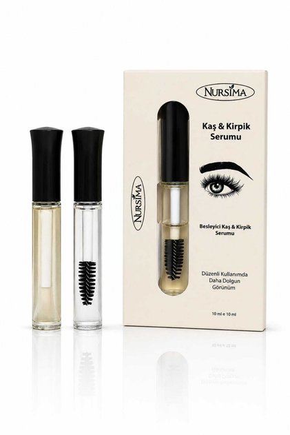 Kaş ve Kirpik Serumu – 10 ml + 10 ml | Doğal Bitkisel Bakım Serumu