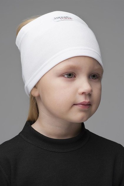 Heavy Children's Unisex Cold-Proof Winter Neck Collar Face Mask White