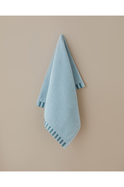 Stripe Edge Cotton Face Towel 50X80 cm Mint