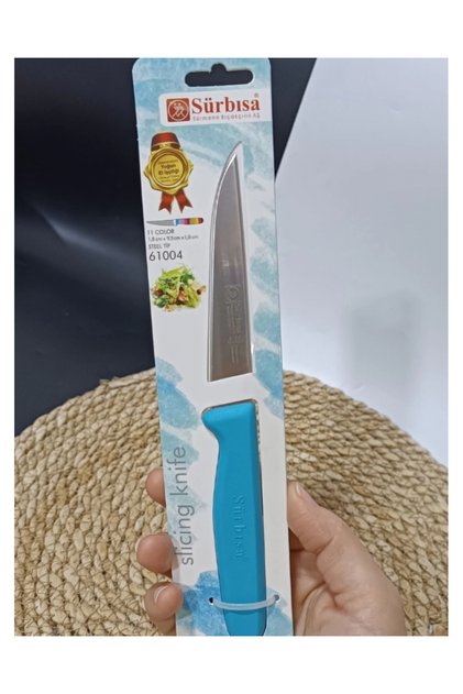 Sürmene 61004 Mutfak Bıçağı (9,50 Cm) Turkuaz