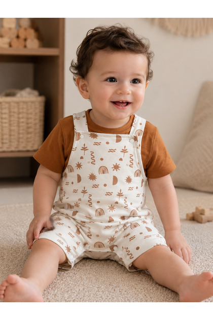 Baby T-Shirt Salopet 2-Piece Set 100% Cotton