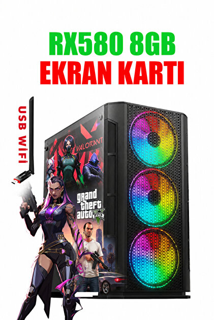 Zeiron Zx12 I5-3470 8gb 120gb Ssd + 500gb 4gb Gt730 Oyuncu Pc