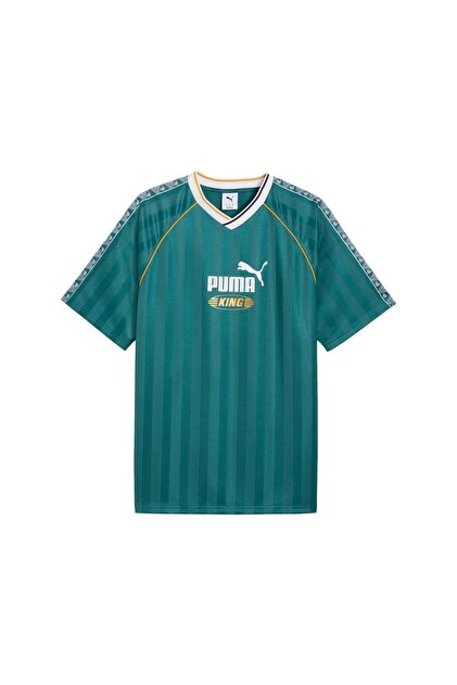 Puma 632563-41 Kıng Relaxed Football Jersey T-Shirt Turkuaz