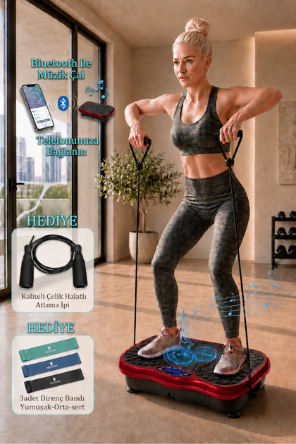DEMPOWER 3D Titreşimli Bluetooth Hoparlörlü Kumandalı LCD Ekranlı